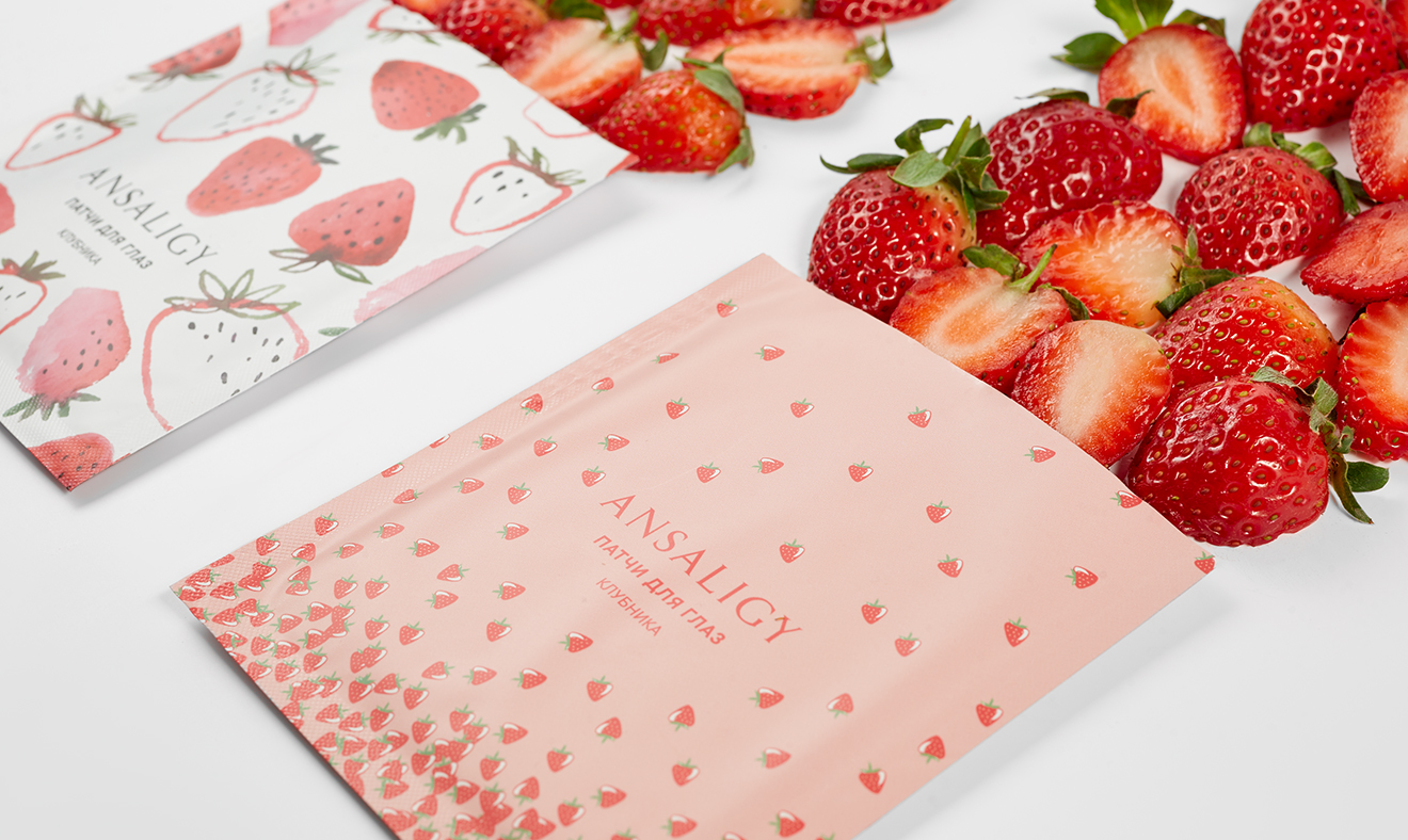 

Набор патчей для глаз «Клубника» ANSALIGY (10 шт.)